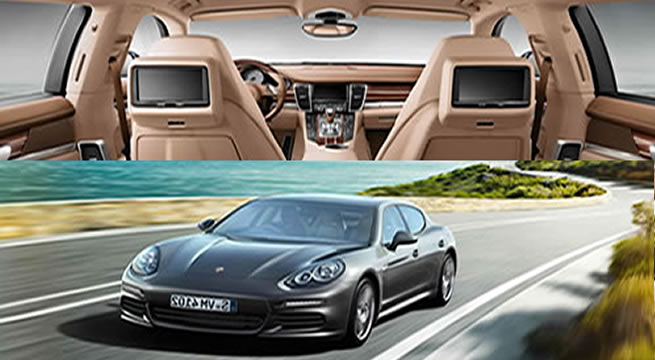 Why not a Porsche Panamera for your wedding ?