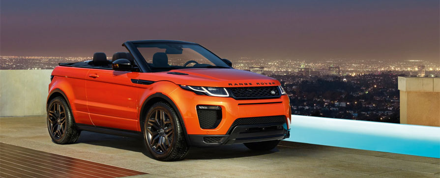 Hire Range Rover Evoque Cabriolet at GP Luxury Car Hire