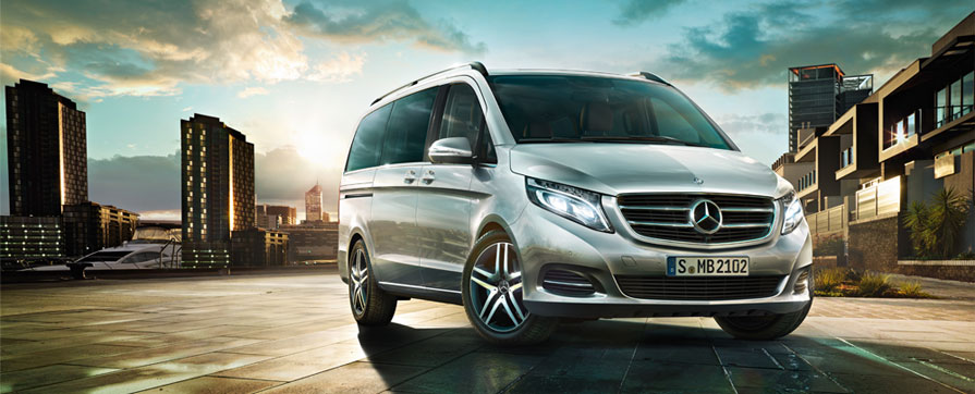 Hiring Mercedes V-class