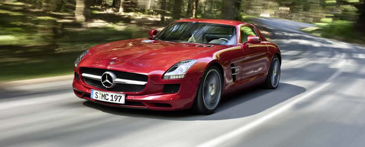 Mercedes SLS AMG rental in Europe