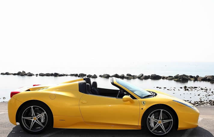 FERRARI 458 SPIDER hire