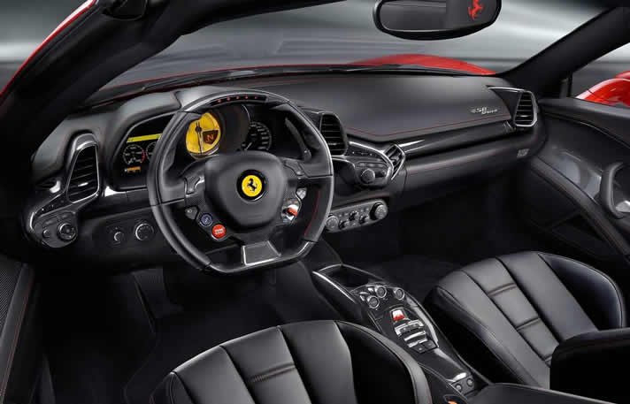 FERRARI 458 SPIDER inside