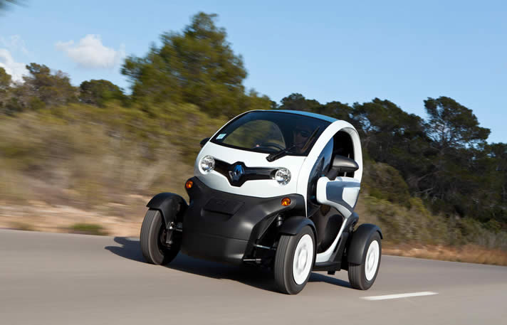 Renault Twizy on the road